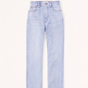 Abercrombie & Fitch Light Wash Ultra High Rise Ankle Straight Jeans 28/6 XLong